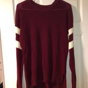 maroon sweater!